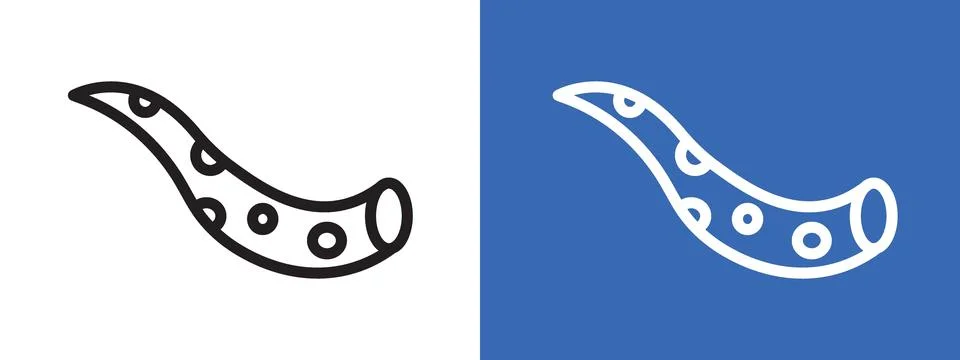 Tentacles octopus logo sign set vector outline Stock Illustration
