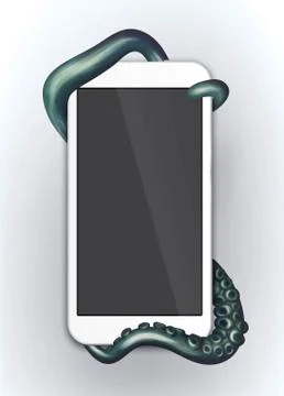 Tentacles Phone Illustrazione stock