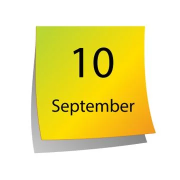 The tenth of September Stock Illustration
