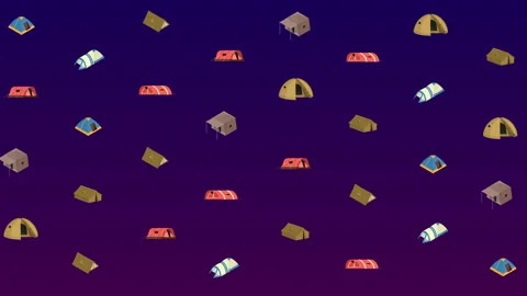 tents 8K wiggle pattern loop background | Stock Video | Pond5