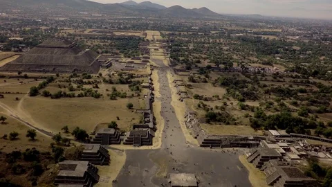 TEOTIHUACAN AERIALS Stock Footage 81266348