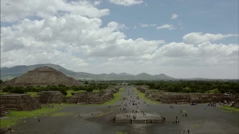 Teotihuacan pyramids, Timelapse. Stock Footage 82330982