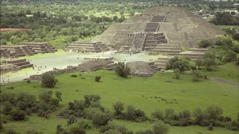 Teotihuacan pyramids, Timelapse. Stock Footage 83874633