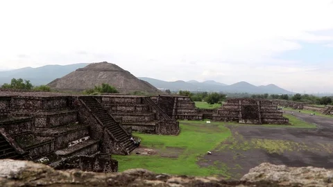 Teotihuacan, Temple of the Sun Stock Footage 78132381