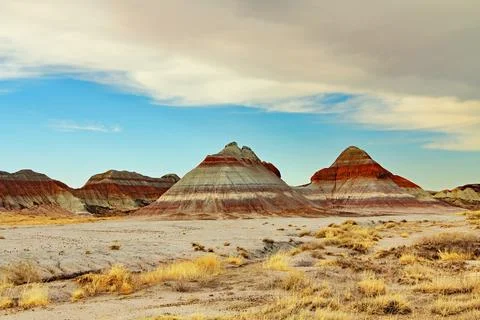 Tepees or Tent Rocks in Petrified Forest National Park, AZ, USA Foto stock