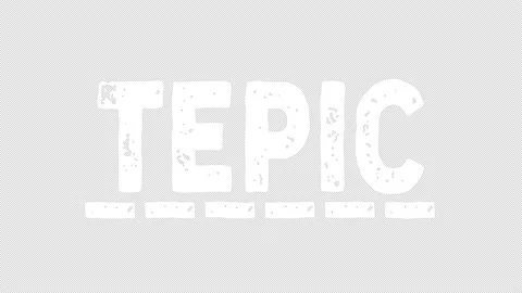 Tepic. Animated text. Transparent Alpha channel, 4K. Stock-Footage 154041102