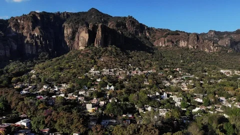 Tepoztlan and the Tepozteco Stock Footage 122447112