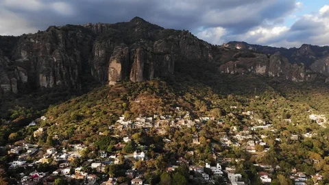Tepoztlan and the Tepozteco Stock Footage 122447751