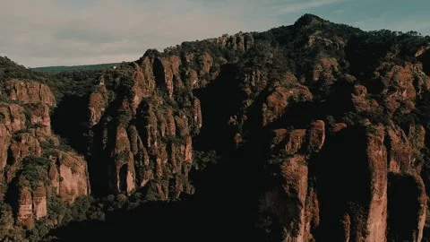 Tepoztlan Hill dron shot 2 Stock Footage 339843144