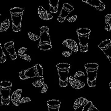Teqila pattern Stock Illustration