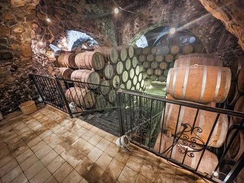 Tequila Barrels Aging Process Stock Photos