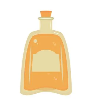 Tequila bottle drink Stock Illustration