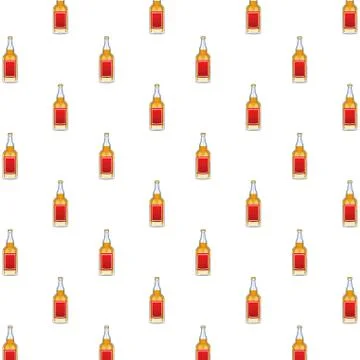 Tequila bottles mexican drinks pattern background Illustrazione stock
