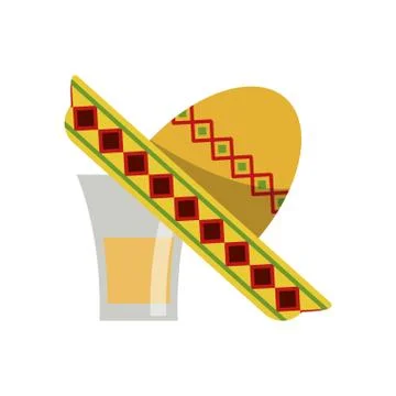 Tequila mexican drink 스톡 일러스트