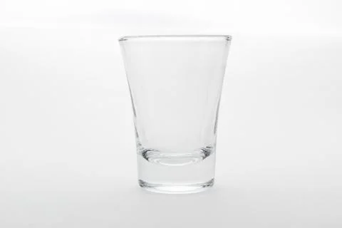 Tequila shot empty isolated on white Stock Photos