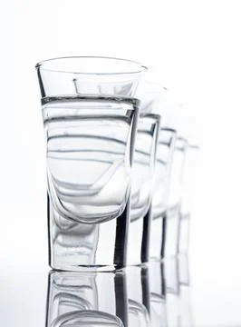 Tequila in shot glasses Stock Photos