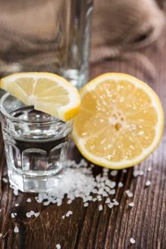 Tequila silver macro shot Foto stock