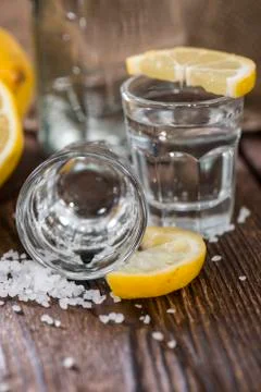 Tequila silver macro shot Foto stock