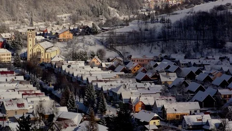 Terchová in the winter. Stock-Footage 83304660