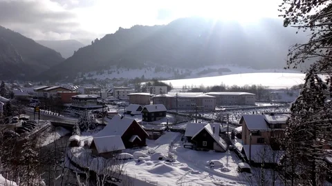 Terchová in the winter panorama. Stock Footage 101042109
