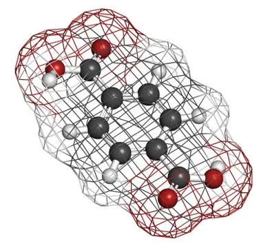 Terephthalic acid, polyester (pet, polyethylene terephthalate) plastic buildi Stock Illustration