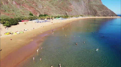 Teresitas beach Video stock 100968440