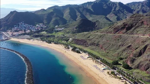 Teresitas beach Video stock 100968626