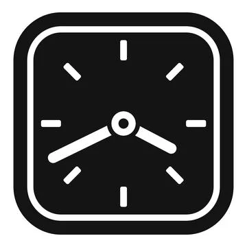 Term wall clock icon simple vector. Duration event Stock Illustration