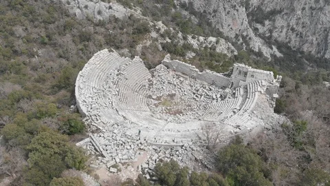Termessos theatre 1 Stock Footage 107973665