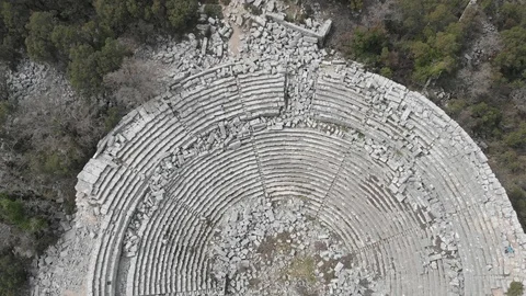 Termessos theatre Stock Footage 107975929