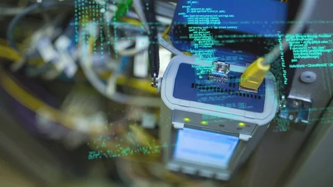 Terminal and program codes Stock Footage 107681028