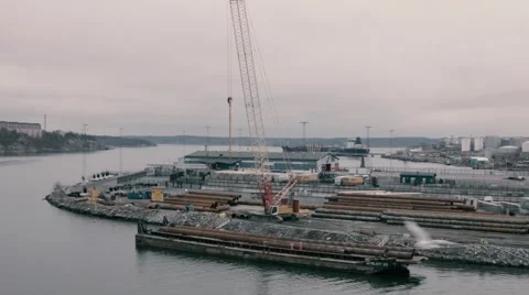 Terminal construction site Stock Footage 49092954