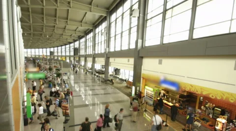 Terminal Cooridor Stock Footage 46636138