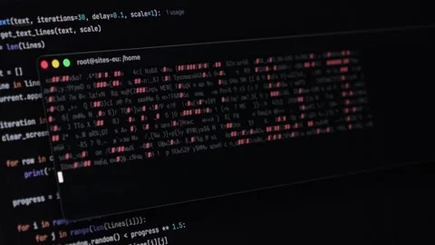 Terminal displaying code conflict, showcasing debugging and software develo.. Stock Footage 322995654