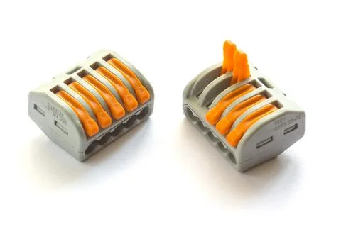 Terminal electrical clamp 스톡 사진