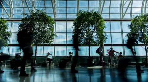 At The Terminal Stock Footage 63121856