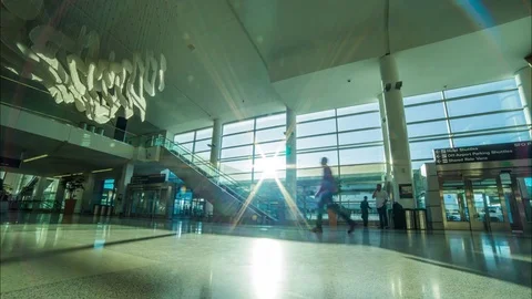 At The Terminal Stock Footage 74645229