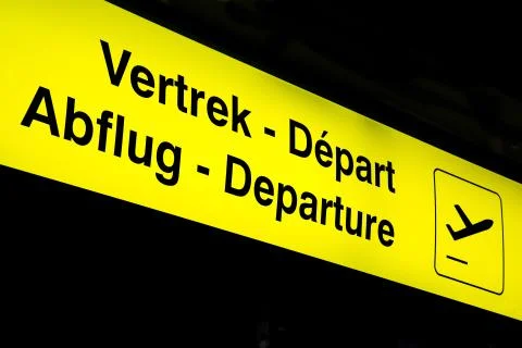 Terminal info board Stock Photos