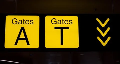 Terminal info board Stock Photos