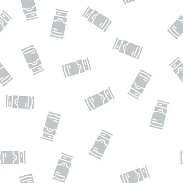 Terminal for payment glyph vector seamless pattern Stock Illustration