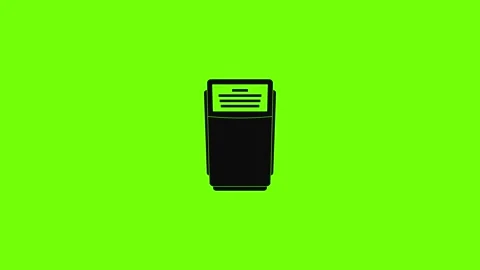 Terminal payment icon animation Stock Footage 158332475