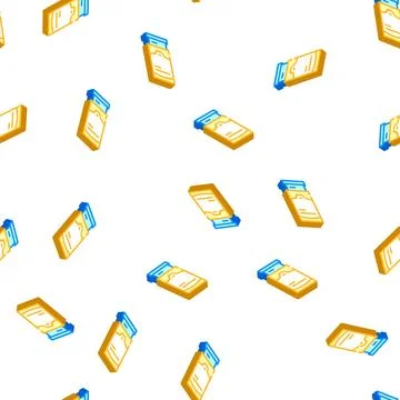 Terminal for payment isometric icon seamless pattern Stock Illustration