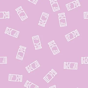 Terminal for payment line vector seamless pattern Stock Illustration