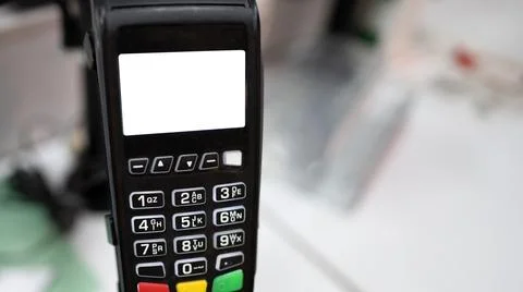 Terminal payment machine 스톡 사진