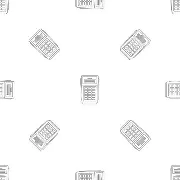 Terminal payment pattern seamless vector Stock Illustration