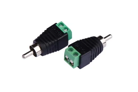 Terminal to RCA Adapter Foto stock