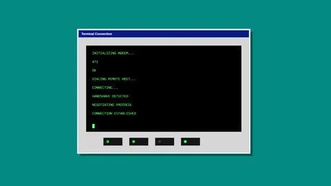 Terminal screen code text data programming loop Video stock 347390922