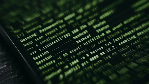 Terminal session running security analysis tool Stock Footage 334922301