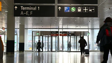 Terminal timelapse Video stock 24398005