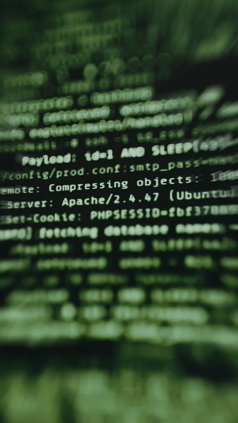 Terminal window performing cybersecurity analysis operations Stock Footage 334925210